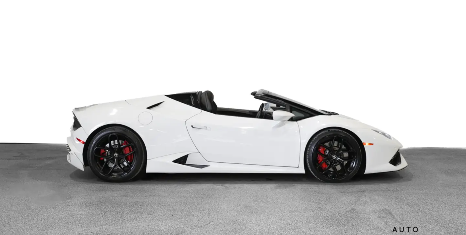 Lamborghini Huracán Spider — Profil — toit ouvert