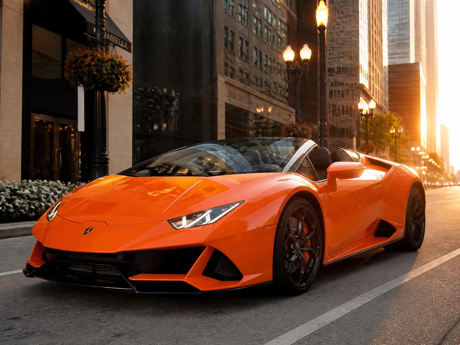 Lamborghini Huracán Spyder orange