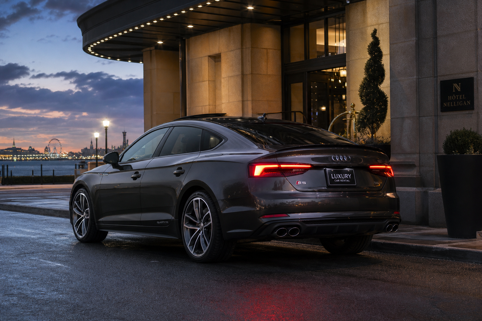 Audi S5 Sportback delivered for a formal event
